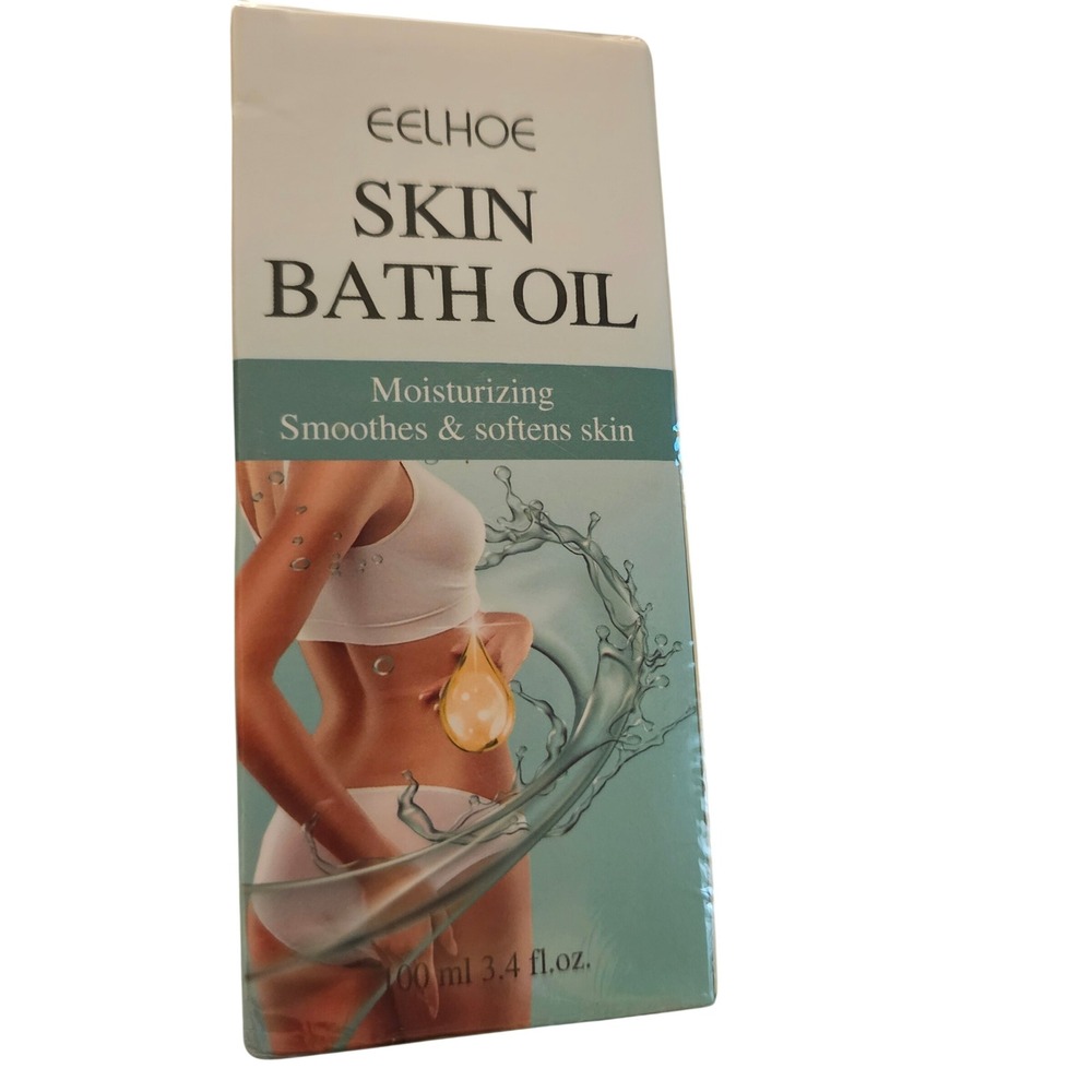 EELHOE Skin Bath Oil Moisturizing Smoothes & Softens Skin Jojoba Aloe 3.4 fl oz